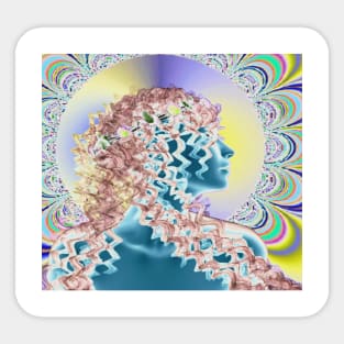 Psychedelic new romantic Sticker